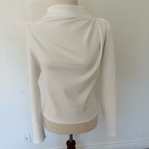 Zara Cream Textured Knit Top